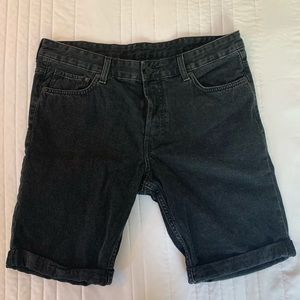 Men’s Slim Fit jean shorts - black